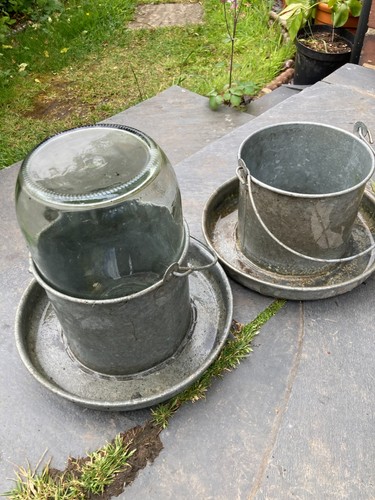 Galvanised metal and glass - ,