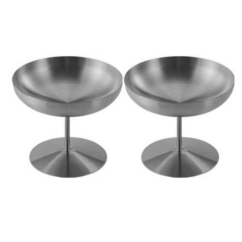 Stainless steel footed - footed, dessert