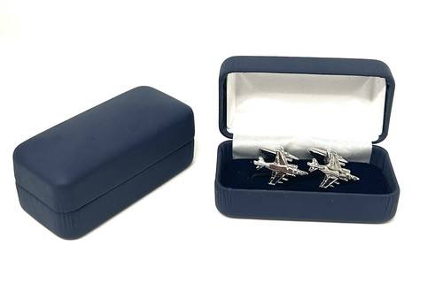 Plane cufflinks harrier jump - plane,
