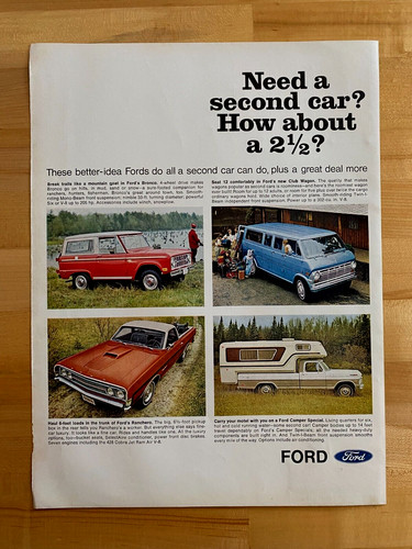 1969 print ford bronco - print, ad