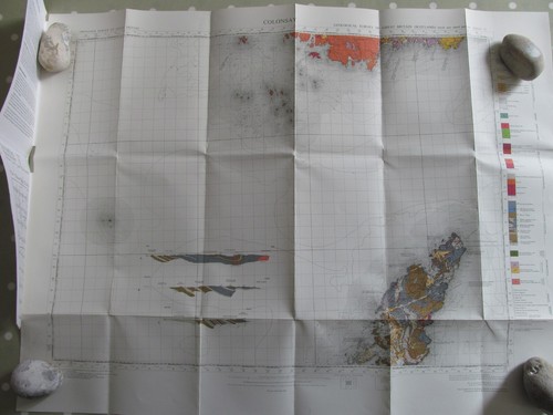 Vintage geological map - vintage,