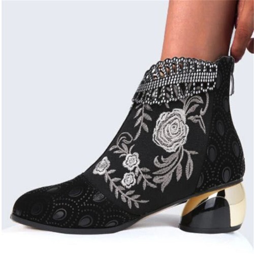 Womens ankle boot chunky - ankle,