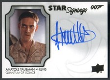 2020 James Bond ANATOLE TAUBMAN as Elvis Star Signings AUTOGRAPH Auto
