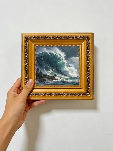 Giant storm wave coastal - giant,