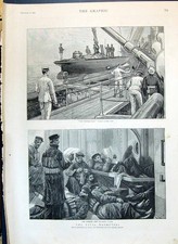 Antique Print 1890 Naval