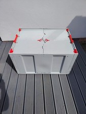 Large Linpac Folding Storage Box Plastic Collapsible Container 80cmx60cmx46cm