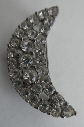 Vintage brooch silver tone - brooch,