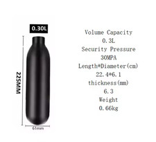 HPA 4500PSI 300BAR Scuba Round