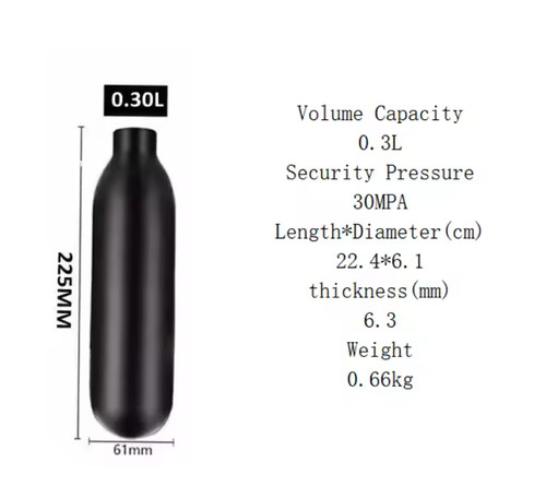Hpa 4500psi 300bar scuba - 300bar, round
