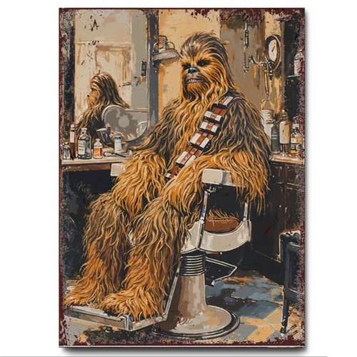 Barber shop funny chewbacca - barber,