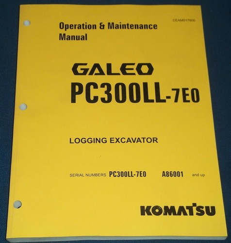 Komatsu pc300ll 7e0 logging - pc300ll-7e0,