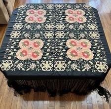 Vintage Pink Floral and Black