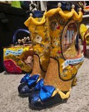 Irregular Choice Beauty&Beast"TALE OF ENCHANTMENT"BOOTS Uk9/43 BAG SEPERATE Bnib
