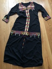 MOROCCAN BLACK EMBROIDERED
