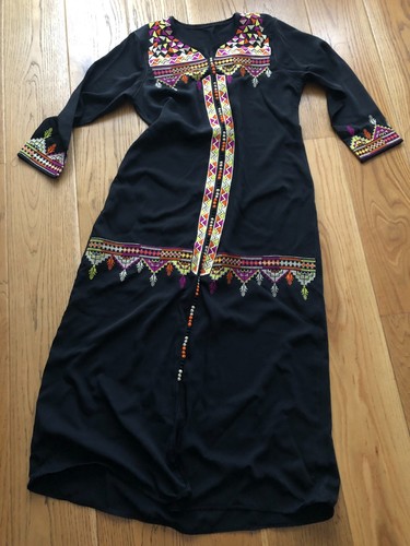 Moroccan kaftan black - moroccan,