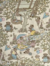 Sanderson Vintage Fabric, 'Bear Garden'  1983 (NEW), RARE,  Price per metre