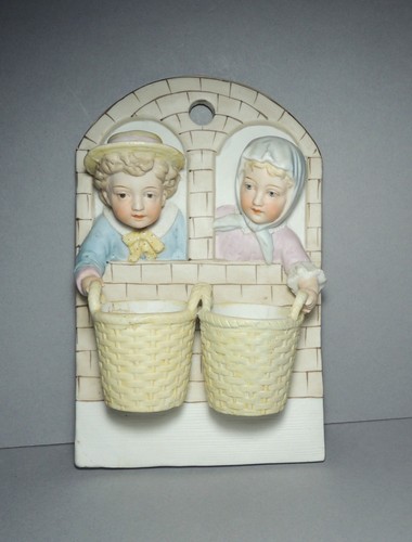 Antique vintage porcelain wall