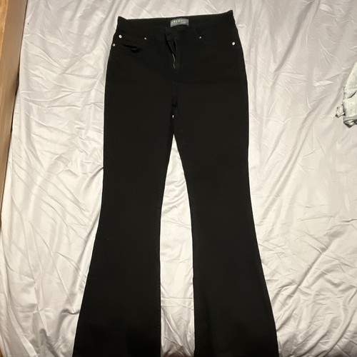 Primark black flared stretch - black,
