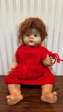 16.5" Red Head Vintage Doll Probably Hard Plastic - See Description