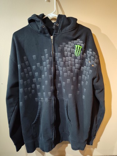 Monster energy full zip hoodie - energy,