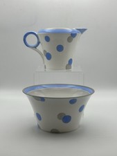Shelley Polka Dot Milk Jug And Sugar Bowl 1933.