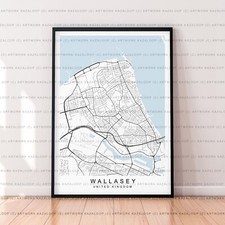 Wallasey Unframed Map Poster