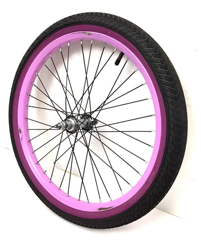 Bicycle front purple wheel - 20",