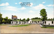 Linen Postcard McCoy's Hotel
