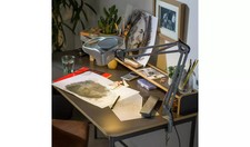 Argos Home Magnifier Swing Arm Desk Lamp - Silver