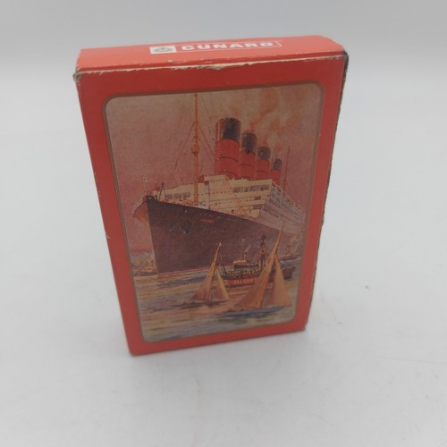 Vintage cunard playing card - vintage,