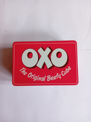 Vintage red oxo lidded - red,