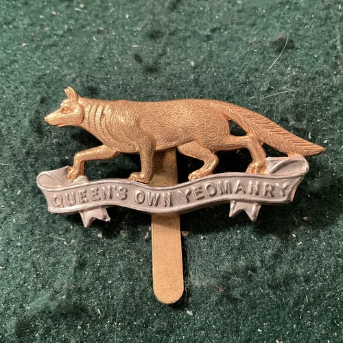 Queens own yeomanry gilded - own,