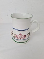 Vintage Iden Pottery,  Rye, Fuchsia Design Cups 