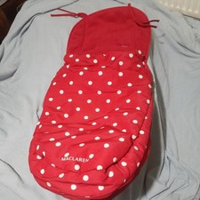 McLaren Footmuff By Cath Kidston Red & White Spotty Polka Dot