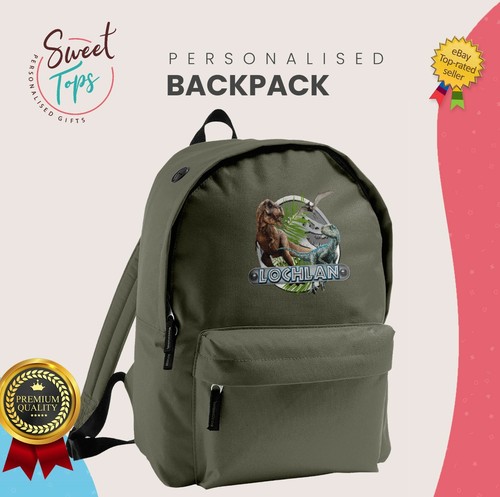 Personalised dinosaur backpack - personalised,
