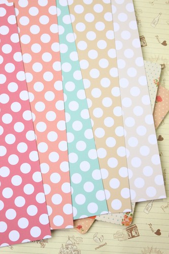 Fun dots card stock - stock, 250gsm