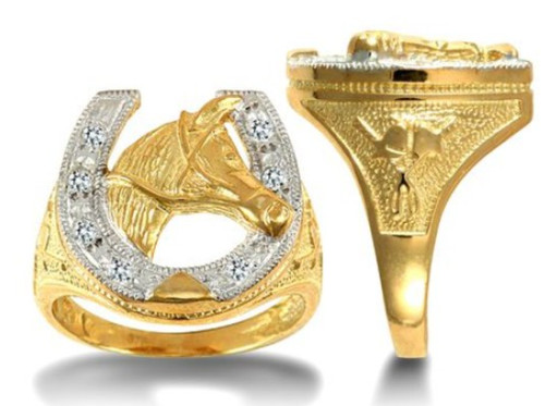 9ct yellow gold - cubic, zirconia