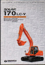 Daewoo "Solar 170LC-V" Crawler Hydraulic Excavator Brochure Leaflet