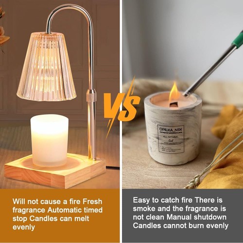 Dimmable candle warmer table - candle,