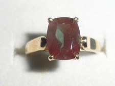 9K Y GOLD RARE TIBET COLOUR CHANGE ANDESINE ANITQUE CUT RING 1.498CT VERY RARE .
