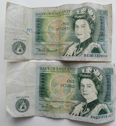 Bank england 1 notes - bank,