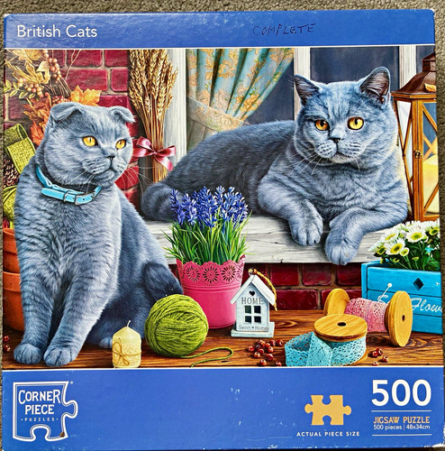 British cats 500 piece jigsaw - british,