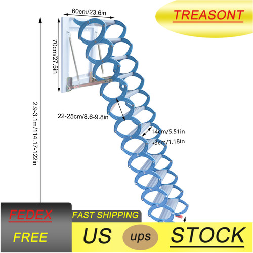 Height attic ladder - height,