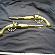 Vintage Brass Musket Wall