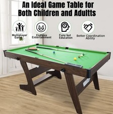 6ft folding pool table snooker - folding,