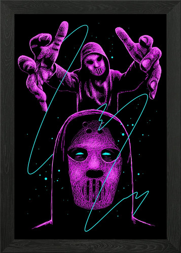Drawing anger framed - drawing, art