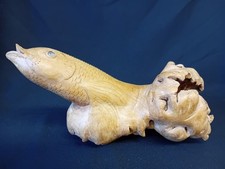 Carved Wooden Burr Fish