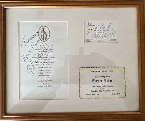 Blaster bates signed business - bates,