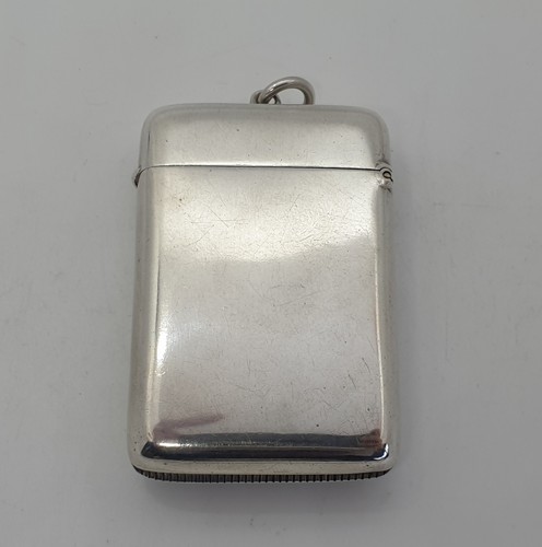 Sterling silver vesta case - sterling,