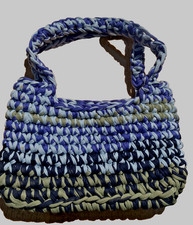 Handmade crocheted tote bag - handmade,